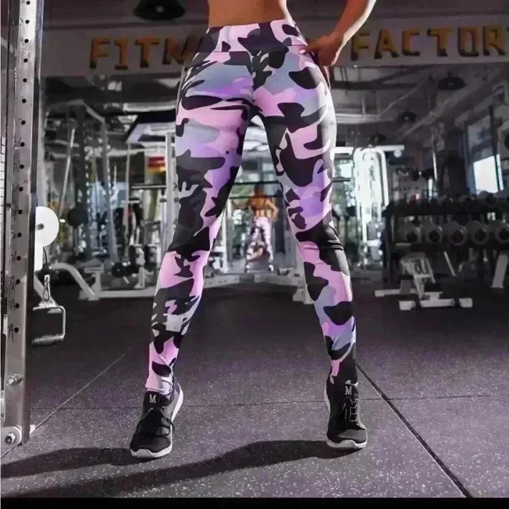 PRINTED CAMOUFLAGE LEGGINGS - Picture 3 of 7